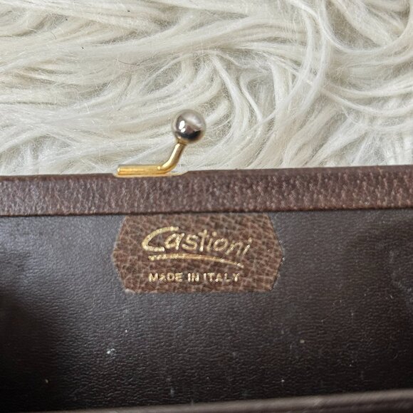 Castioni Kiss Clasp Vintage Wallet Frame Hinge (flaw) - Picture 4 of 5